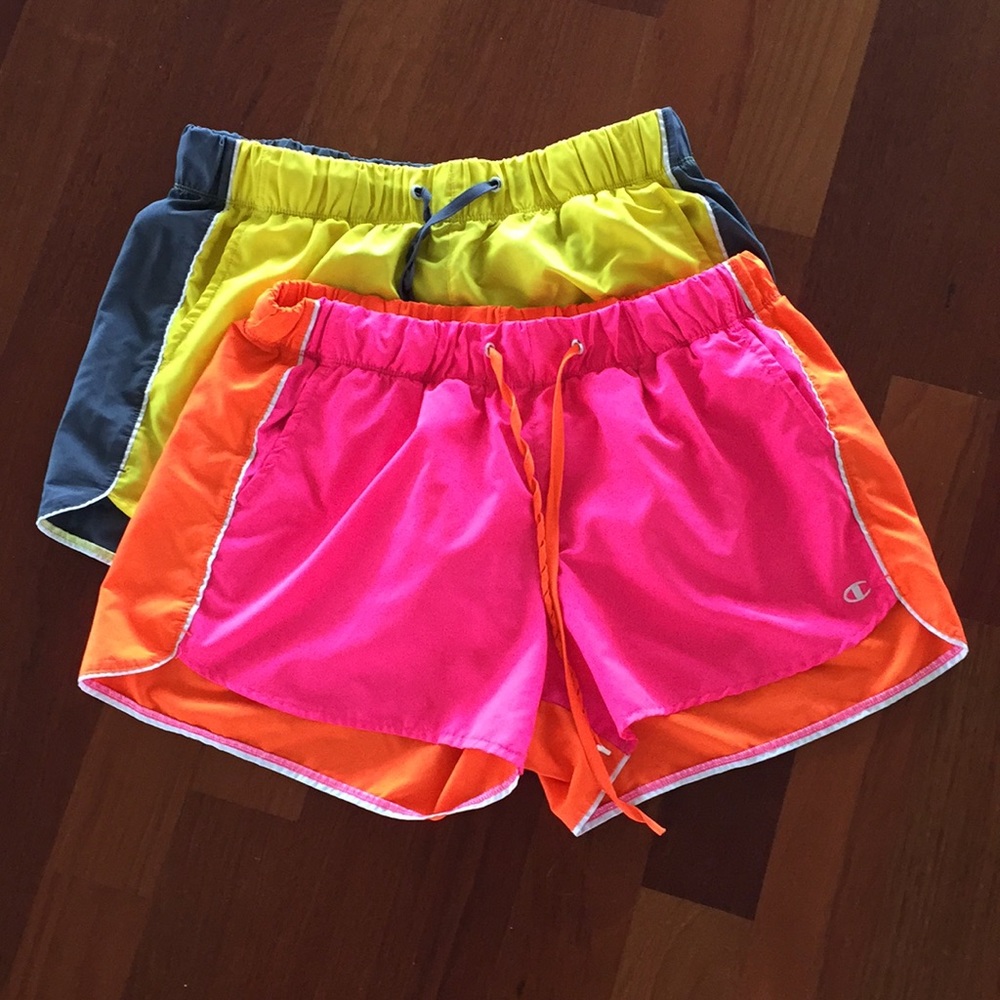 Set of Bright Champion Sporty Shorts with Pockets - Picture 1 of 8